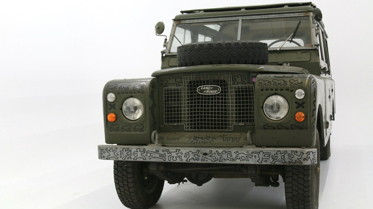 Land Rover art car by Keith Haring